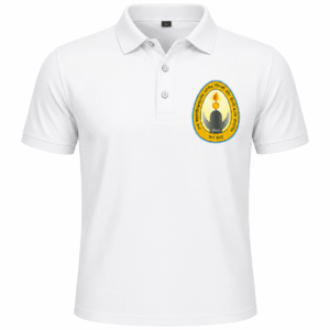 Jai Seva Logo White Polo T-Shirt – Premium Custom Printed Polo Tee